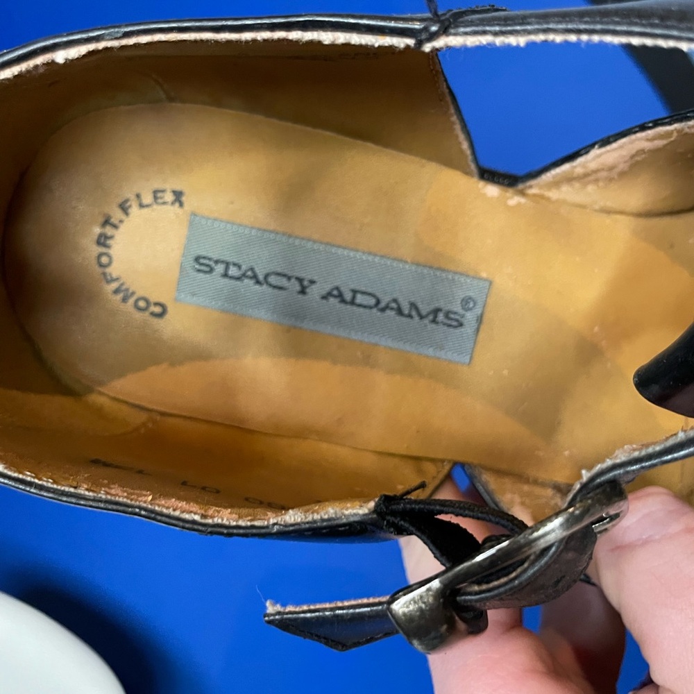 Stacy Adams Black Leather Dress Shoes